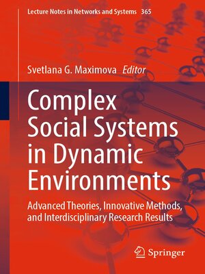 cover image of Complex Social Systems in Dynamic Environments